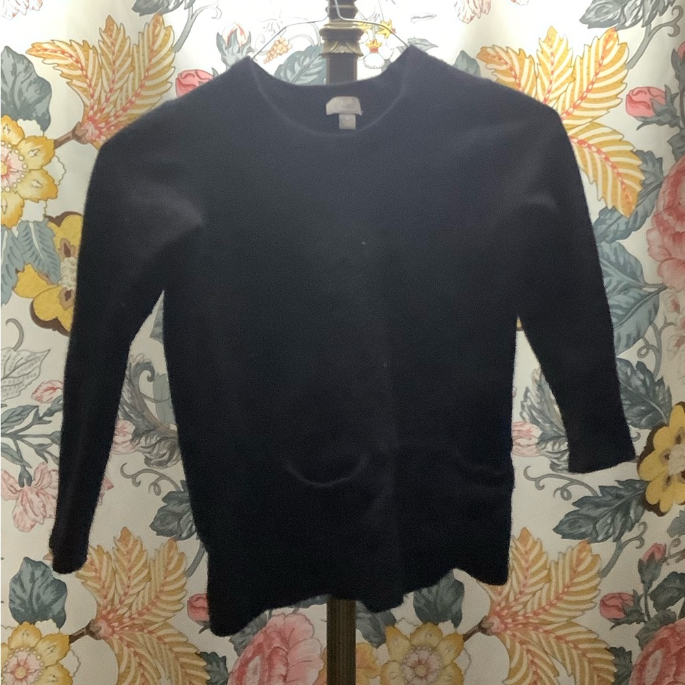 Fluffy black shirt from J.jill